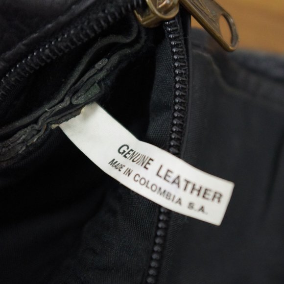 Black Leather Distressed Fanny Pack - Picture 2 of 10